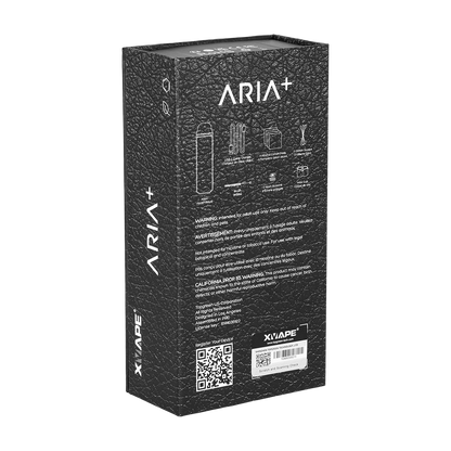 XVape Aria+ Dual Use Vaporizer | Gothic Black | Packaging Back View
