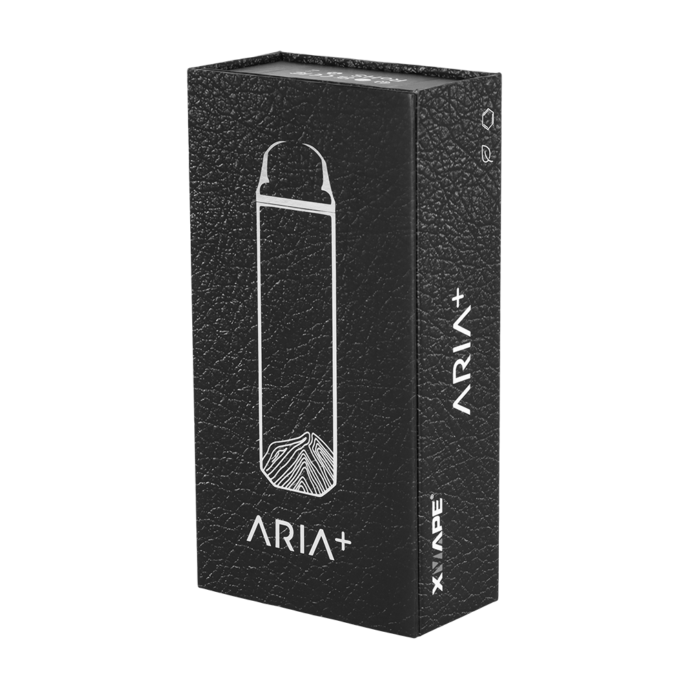 XVape Aria+ Dual Use Vaporizer | Gothic Black | Packaging Front View