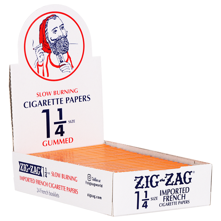 Zig Zag Orange Rolling Papers | 1 1/4 Inch | Full Box