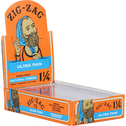 Zig Zag Ultra Thin Rolling Papers | 1 1/4 Size | Display