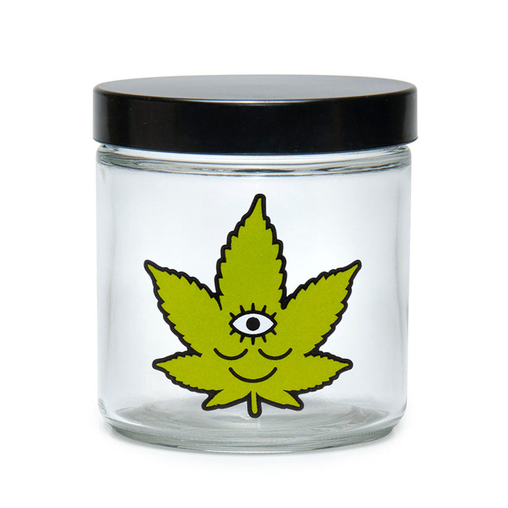420 Science x Wokeface | Extra Large Clear Screw Top Jar | Toke Face
