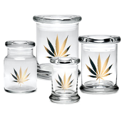 Pulsar 420 Jars | Pop Top Jar | Gold Leaf