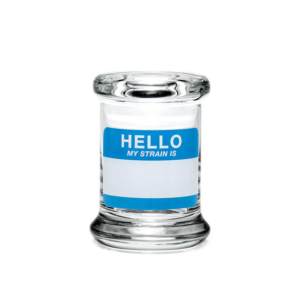 Pulsar 420 Jars | Extra Small Write & Erase Pop Top Jar | Hello