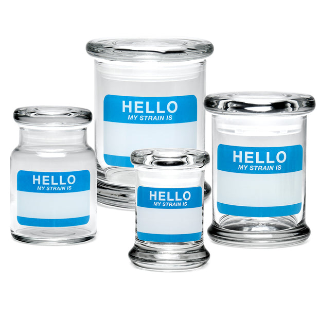 Pulsar 420 Jars | Write & Erase Pop Top Jar | Hello