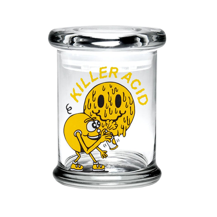 Pulsar 420 Jars x Killer Acid | Medium Pop Top Jar | Miles Of Smiles