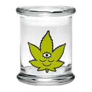 Large 420 Science Pop Top Jar | Toke Face