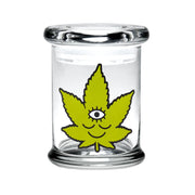 Medium 420 Science Pop Top Jar | Toke Face