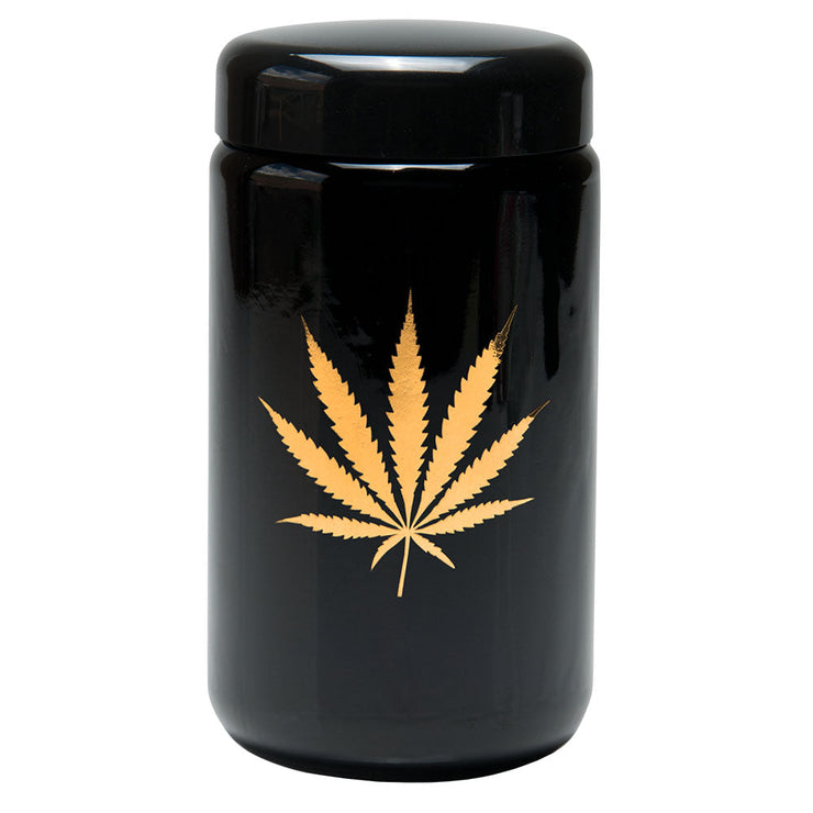 Pulsar 420 Jars | Extra Large UV Screw Top Jar | Gold Leaf