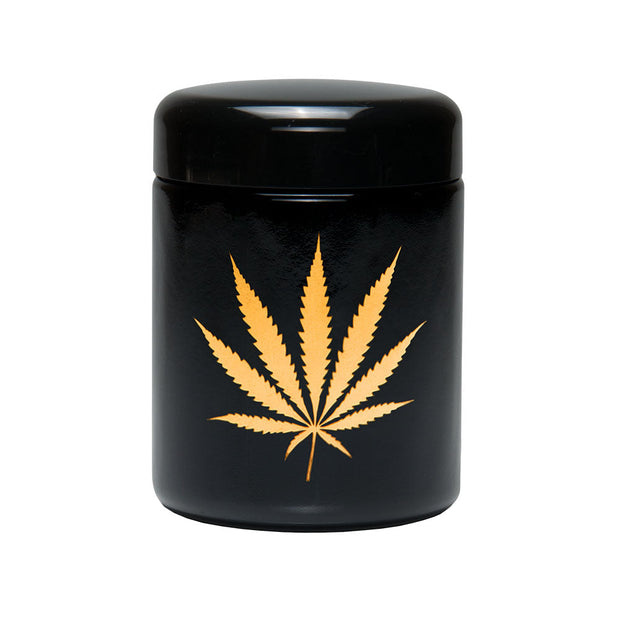Pulsar 420 Jars | Large UV Screw Top Jar | Gold Leaf