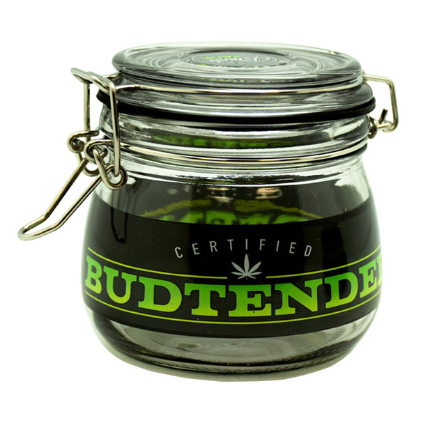 Budtender Airtight Glass Weed Storage Jar | Large