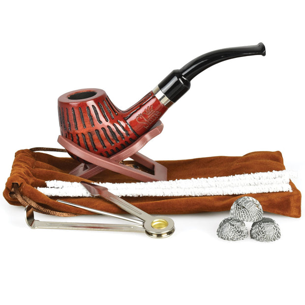 Shire Pipes The Mad Dash | Engraved Brandy Smoking Pipe