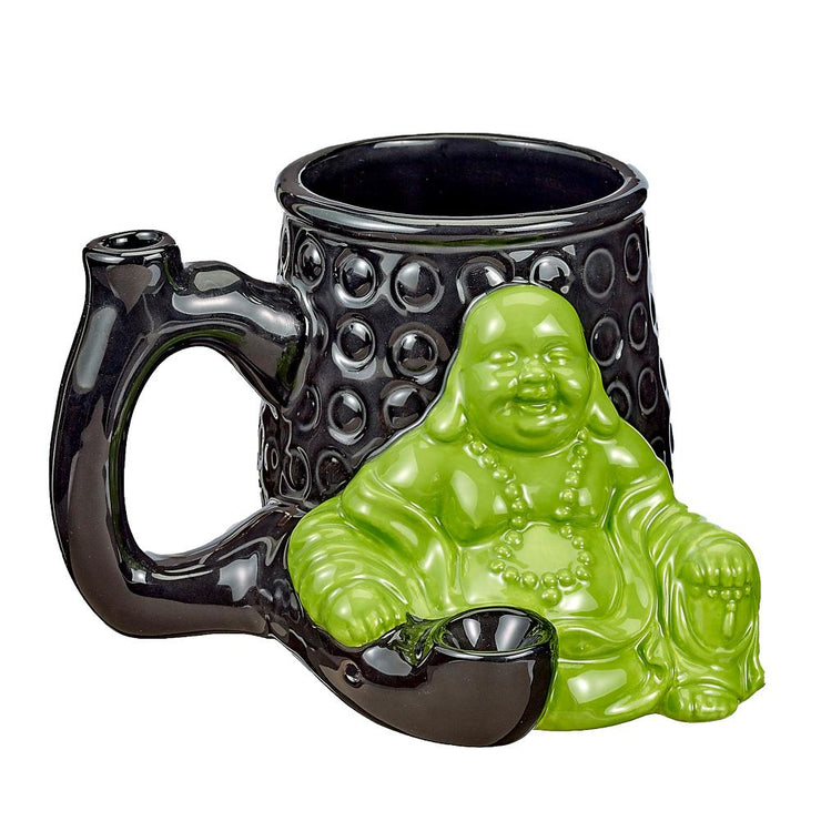 Modern Buddha Roast and Toast Ceramic Pipe Mug