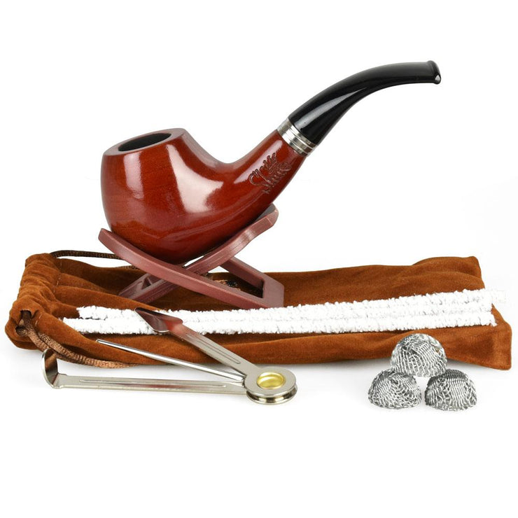 Pulsar Shire Pipes Bent Apple Tobacco Pipe
