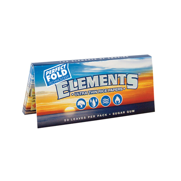 Elements Ultra Thin Rice Rolling Papers | 1 1/4 Inch