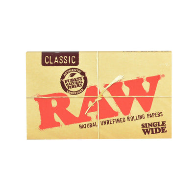 RAW Single Wide Rolling Papers Booklet