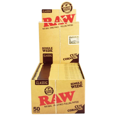 RAW Cut Corners Rolling Papers