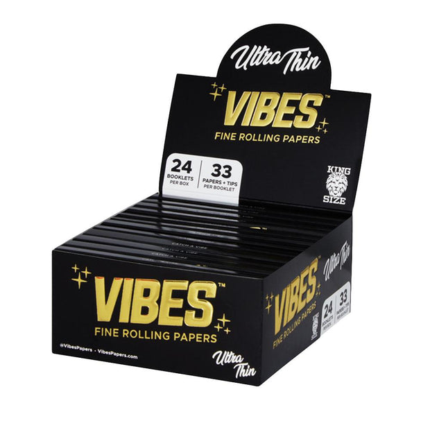 VIBES Ultra Thin Rolling Papers w/ Tips