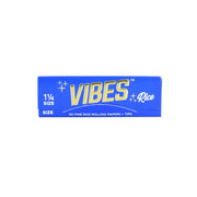 VIBES Rice Rolling Papers w/ Tips | 1 1/4 Inch