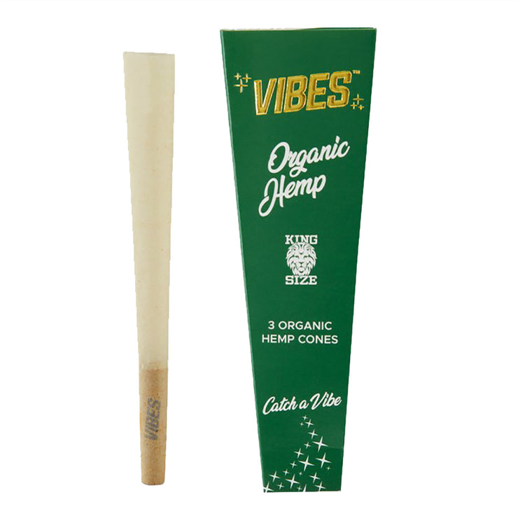 Vibes Organic Hemp Cones | Kingsize Slim