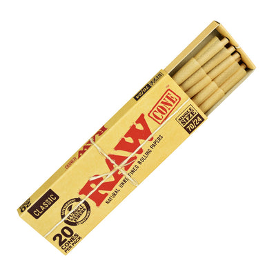 RAW Classic Single Size Cones | 70/24 | Single Pack