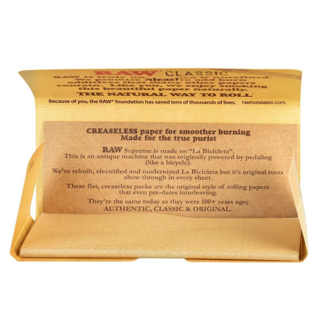 RAW Supreme Natural Rolling Papers | Kingsize