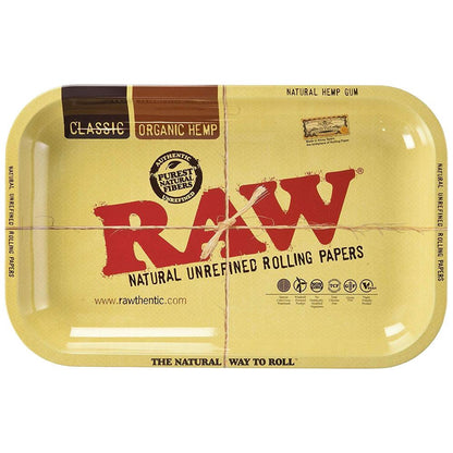 RAW Aluminum High Sided Rolling Tray