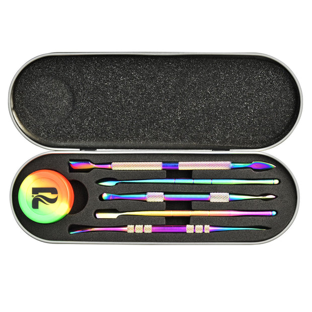 Dab Tool Kit with Hard Case | Rainbow Color