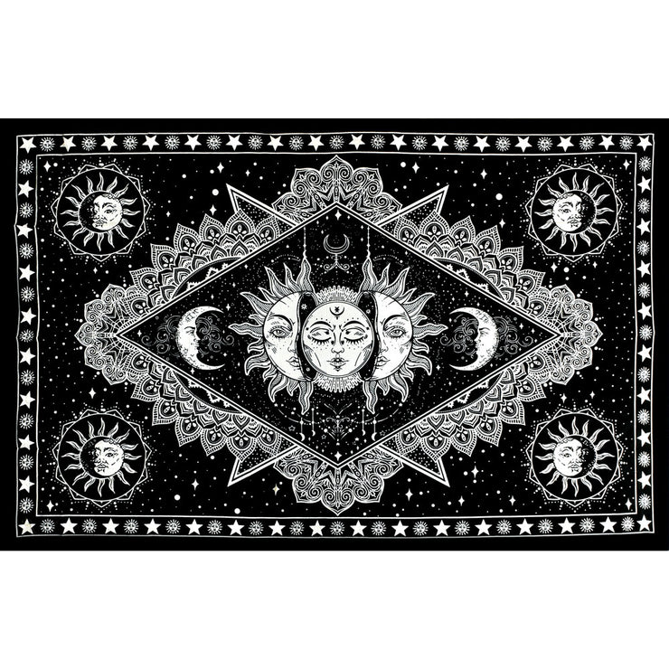 ThreadHeads Triple Face Sun & Moon Tapestry