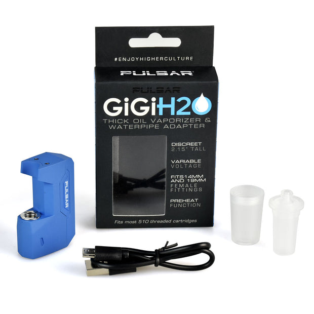 Pulsar GiGi H20 510 Battery w/ Water Pipe Adapter | Packaging