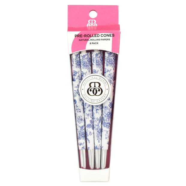 Beautiful Burns 8pc Pre-Rolled Cones | China Blue