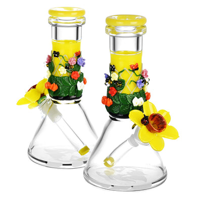 Empire Glassworks Baby Beaker Bong | Flowers
