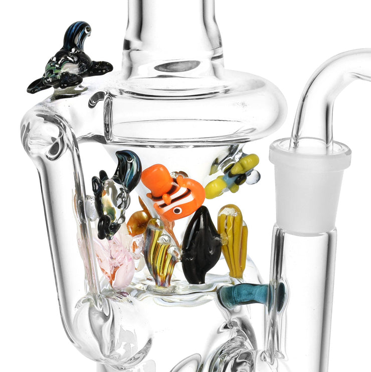 Empire Glassworks Mini Recycler Rig | Under the Sea