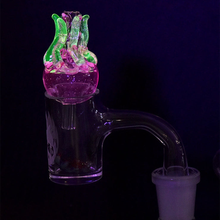 Empire Glassworks Mini Recycler Rig | Under the Sea | Jellyfish Carb Cap