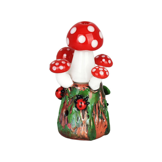 Empire Glassworks | Mushrooms Hand Pipe | Back View