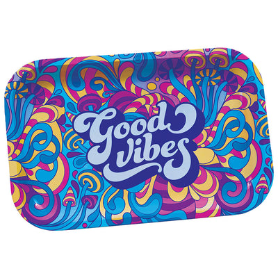 Good Vibes Metal Rolling Tray