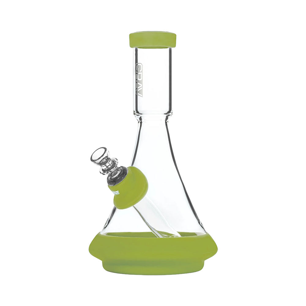 GRAV Deco Beaker Bong in Silicone | Avocado Green