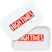 High Times Metal Rolling Tray & Lid | High Times White