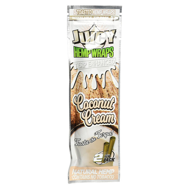Juicy Terp Enhanced Hemp Wraps | Coconut Cream Single