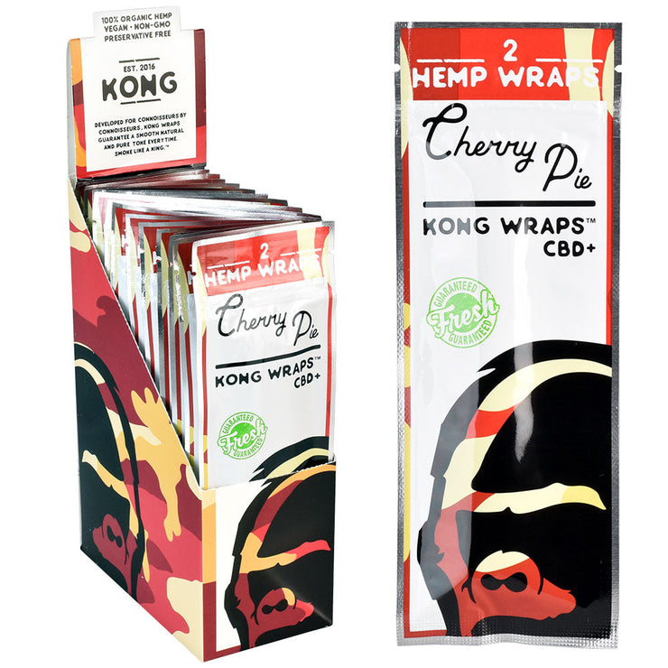 Kong Organic Hemp Wraps | 25pk Cherry Pie