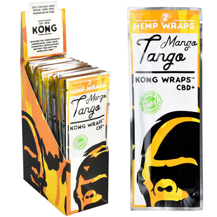 Kong Organic Hemp Wraps | 25pk Mango Tango
