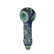 Milkyway Glass Circuitboard Hand Pipe | Blue