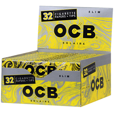 OCB Solaire Slim Rolling Papers & Tips | Full Box