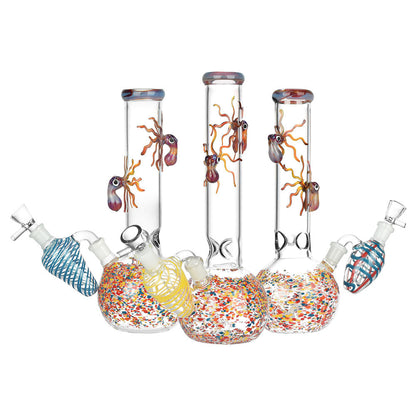 Octopus Frit Bubble Base Bong & Ash Catcher | Group