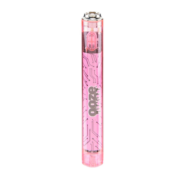Ooze Slim Clear Series 510 Vape Battery | Pink