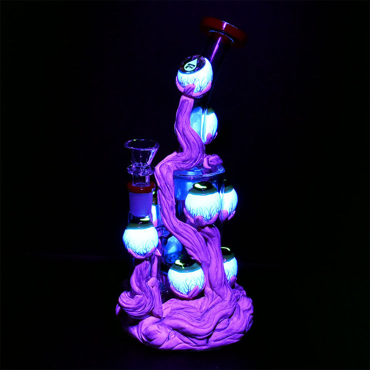 Pulsar All Eyes On You Bong | Glow & UV Reactive Accents