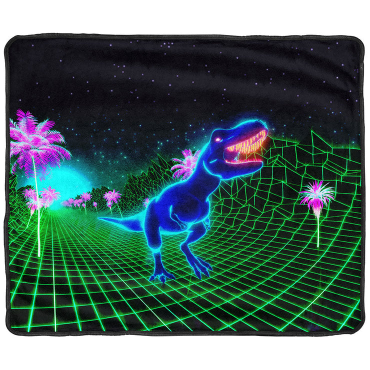 Pulsar Fleece Throw Blanket | '80s T-Rex