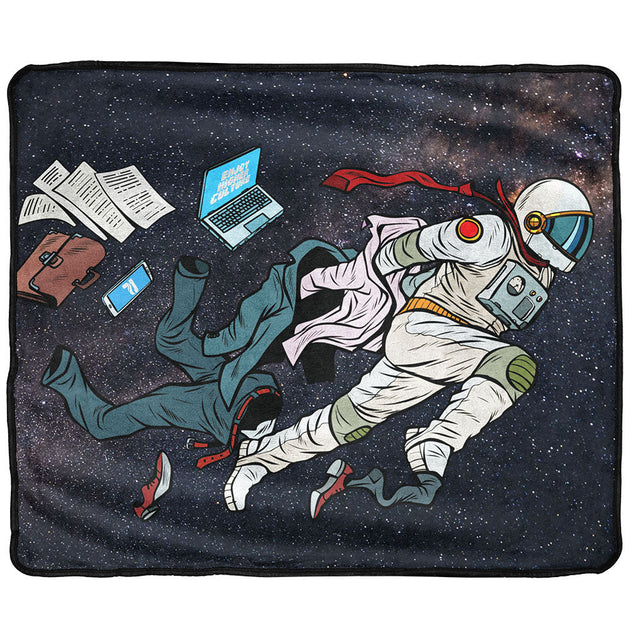 Fleece Throw Blanket | Super Spaceman Design - Pulsar – Pulsar Vaporizers