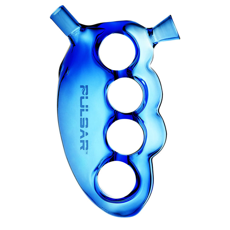 Pulsar Glass Knuckle Bubbler | Blue