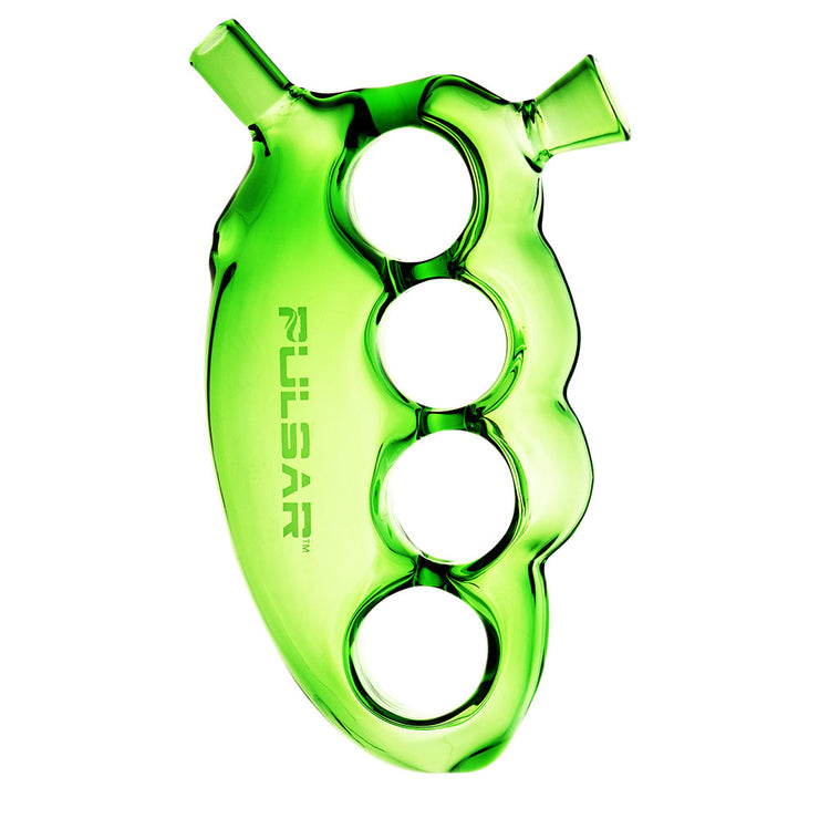 Pulsar Glass Knuckle Bubbler | Green