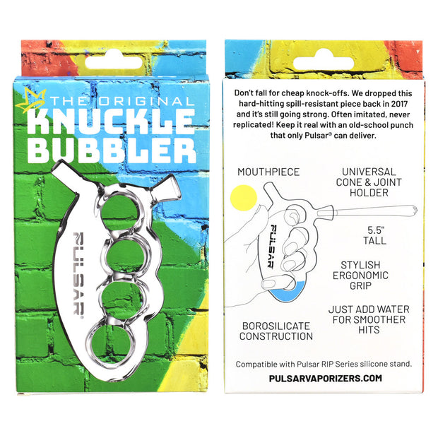 Pulsar Glass Knuckle Bubbler | Packaging